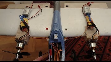 11 Lidl Glider RC conversion   Tri motor   Engine Trouble