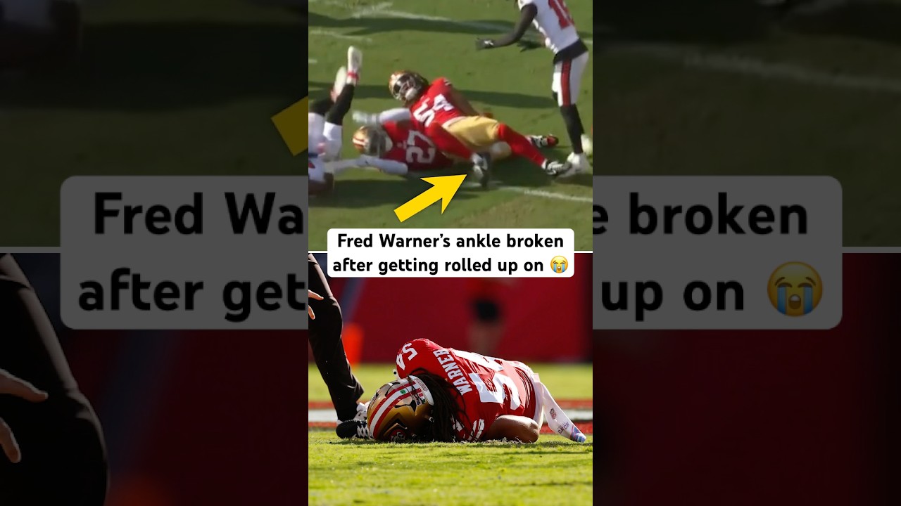 Fred Warner is likely out for the year after this gruesome ankle injury #fredwarner #49ers #viral