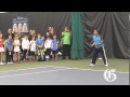 Tennis legend Michael Chang gives a clinic の動画、YouTube動画。