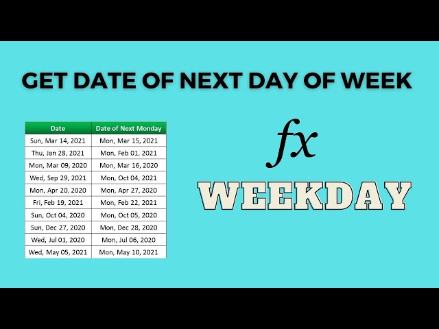 Next Sunday Date