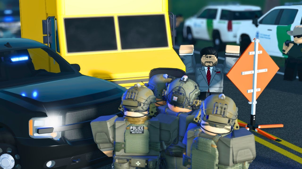 Homeland Security SWAT INTERCEPT TRUCK At BORDER! (Emergency Response Liberty County)