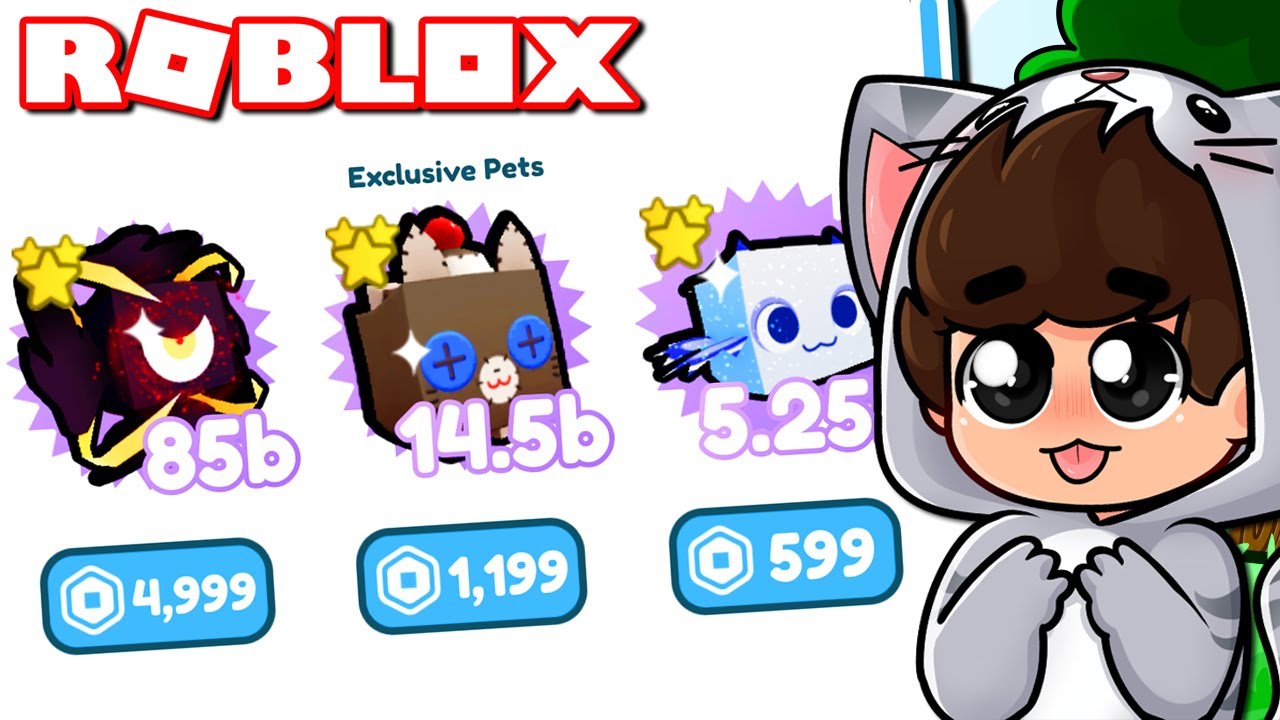 TRADEO MIS PETS EXCLUSIVAS POR BILLONES de DIAMANTES en PET SIMULATOR X (Roblox) YouTube