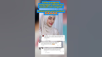 celine evangelista tuai pujian dari netizen, definisi barbie versi muslimahnya 😍 #beritaartis #fypp
