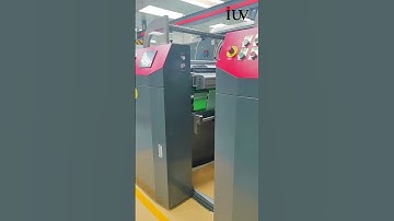 IUV UV LED Curing System with DongHang Flexo Printing Pressfor RR Donnelley China. #labelprinting