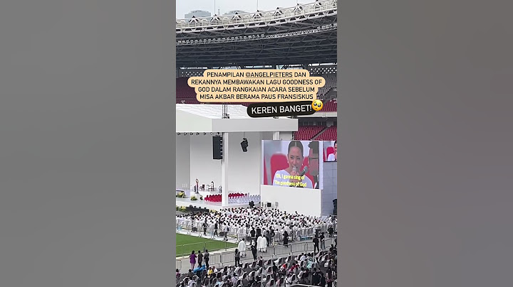 Penampilan Angel Pieters di Acara Misa Akbar Paus Fransiskus | #shorts #pausfransiskus #popefrancis