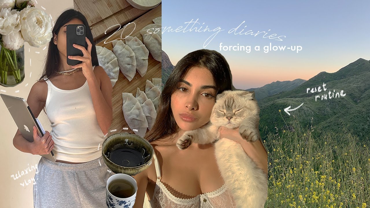 Self-care vlog 🌼reset with me, forcing a glow-up, cooking for the first time 🍂