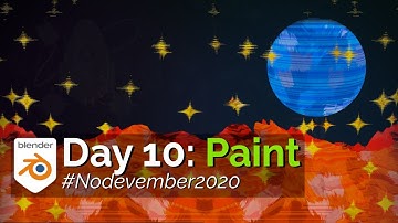 Nodevember 2020: Day 10 - Paint (Blender 2.90 Cycles Timelapse)