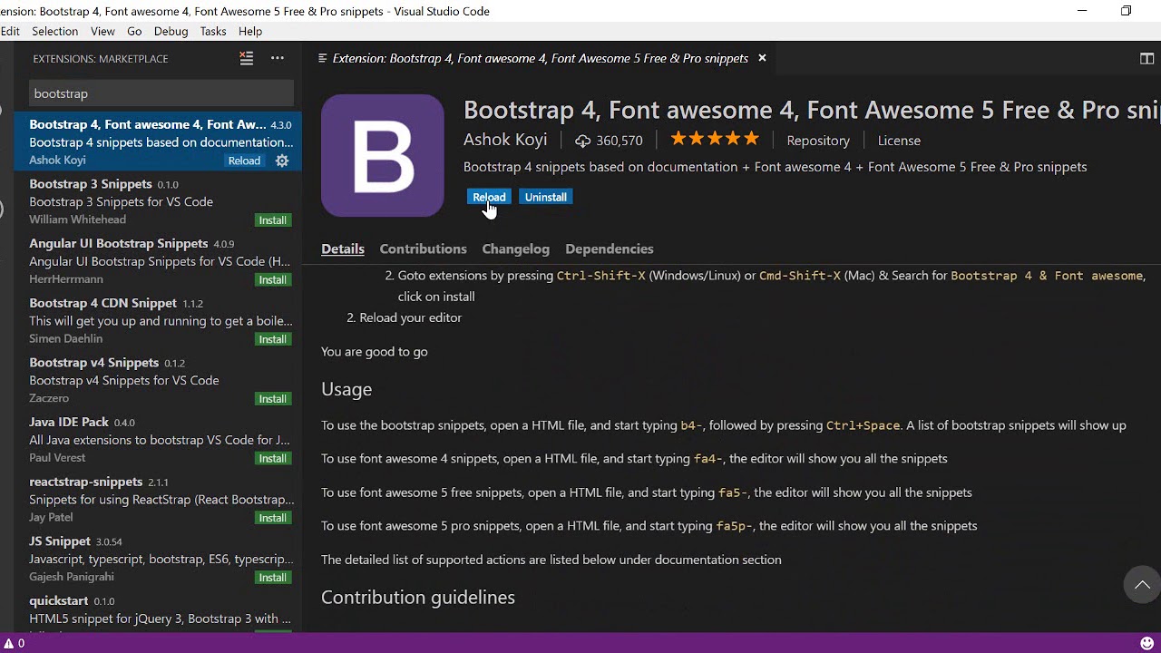 Bootstrap 4 installation in VS Code: Bạn đang tìm kiếm cách cài đặt Bootstrap 4 trên VS Code? Đừng lo lắng nữa vì chúng tôi đã cập nhật hướng dẫn đơn giản nhất để giúp bạn tiết kiệm thời gian và nỗ lực. Theo dõi bài viết và trang bị cho mình một phương pháp cách cài đặt tốt nhất và chỉ vài bước đơn giản.