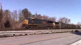 Westbound Empty Coal train E789 at Lansdowne MD from Curtis Bay Yard Baltimore MD to Grafton, WV
