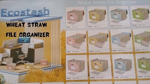 Ecostash Wheat Straw Expandable File Organizer!