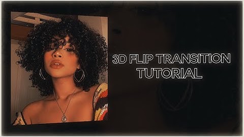 Videostar 3D flip transition tutorial