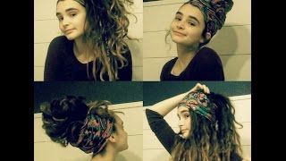 Easy Hairstyles For Dreadlocks | Buffs/Multifunctional Headwear