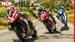 The modern day Suzuki GSXR750? Ducati Panigale V2 vs MV Agusta F3RR | MCN