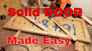 Make A Door From Plywood EASY|homemade home
