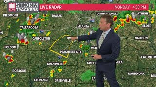Severe thunderstorm warning issued for Fulton, Carroll, Coweta counties