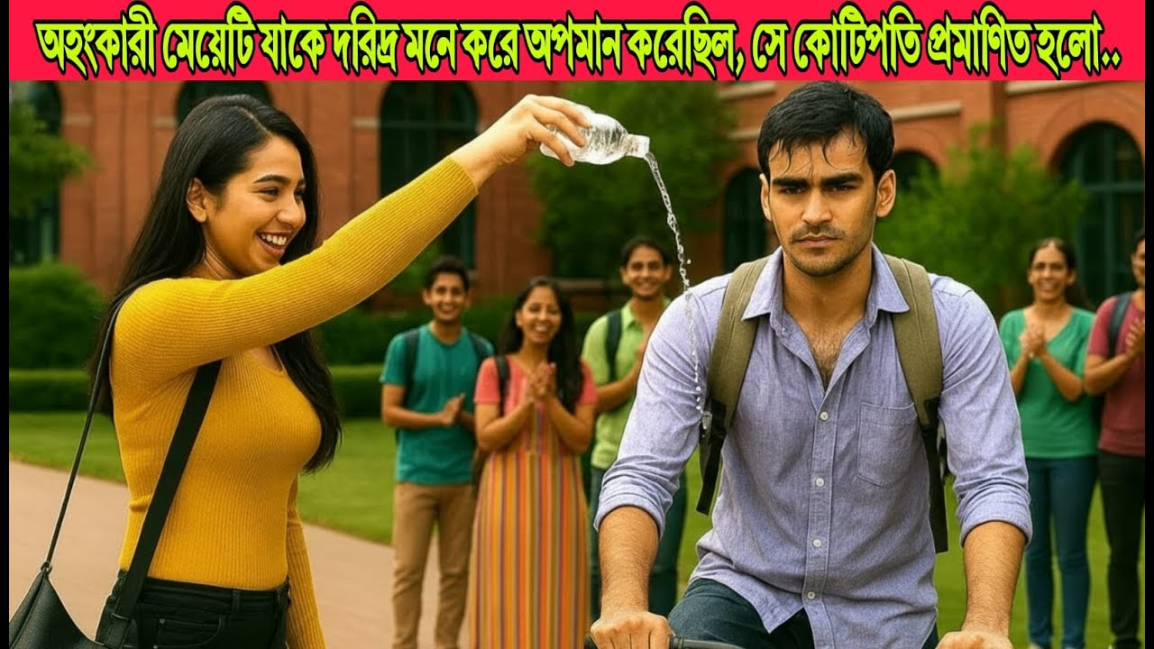 যে অহংকারী মেয়েটি আমাকে গরীব ভেবে অপমান করেছিল, তার নিজের বাবাই এটা করেছে...