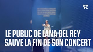 Le public de Lana Del Rey chante pour elle après la coupure de son micro à son concert à Glastonbury