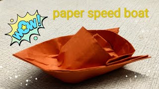 How To Do Make Paper Speed Boat Easy At Home Tutorial Port 2Origami Toy Mr Abc Hacker