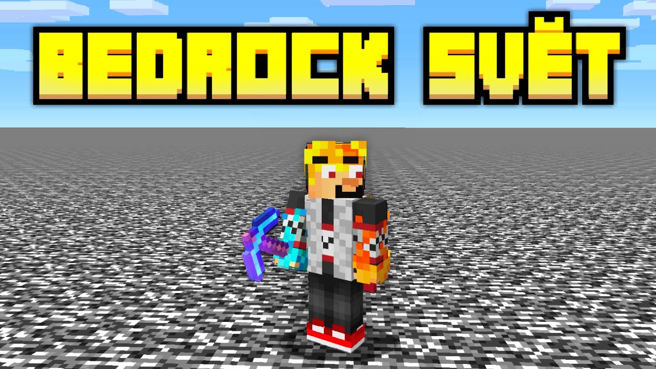 Minecraft, ale celý svět je z BEDROCKU...