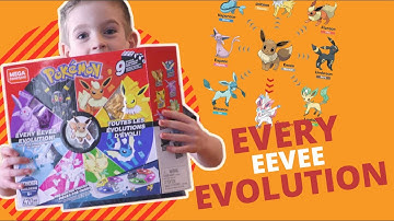 MEGA CONSTRUX - EVERY EEVEE EVOLUTION: Build and Review