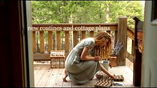 moving into my forest home & preparing the cottage garden