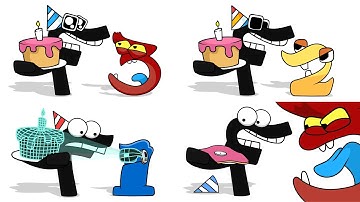 HBD to you but Number Lore Compilation / Alphabet Lore Animation