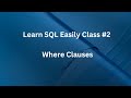 Learn SQL Easily Class #2 | SQL for Beginners | #LearnSQLEasily