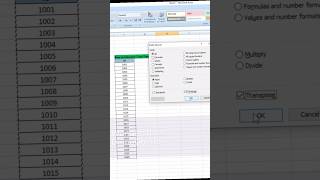 Convert Coloumn Data Into Row #shorts #excel