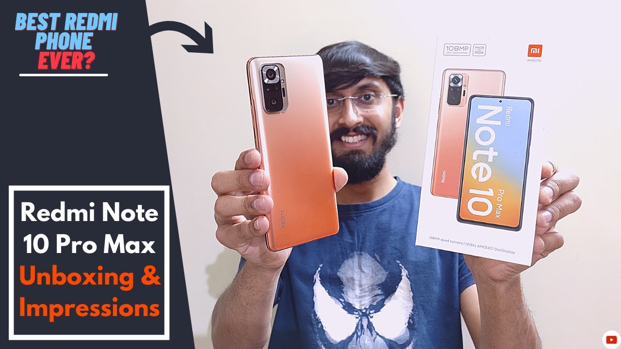 Redmi Note 10 Pro Max Vintage Bronze Unboxing & First Impressions