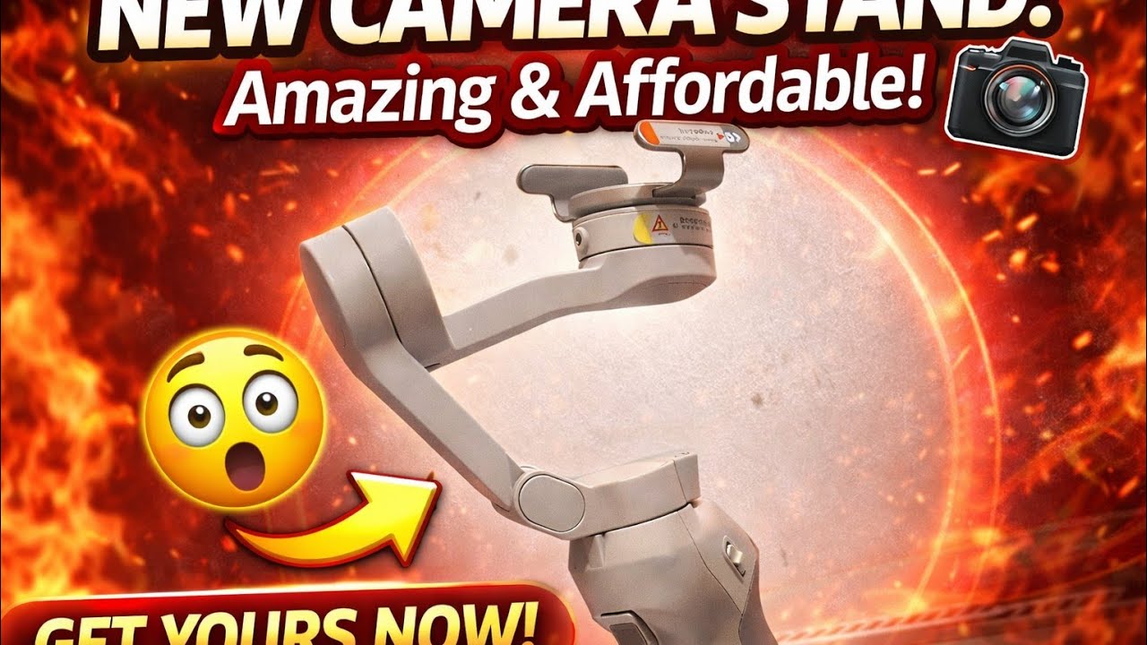 My brand new camera stand. Testing it out as I unravel it.MUST WATCH!