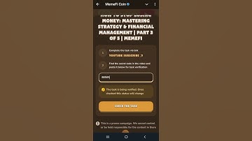 Memefi Code- 3How to Stop Losing Money: Mastering Strategy & Financial Management | Part 3 of 5 |