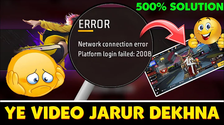 Network connection error Platform login failed: 2008 | Free Fire Platform login failed 2008 solve