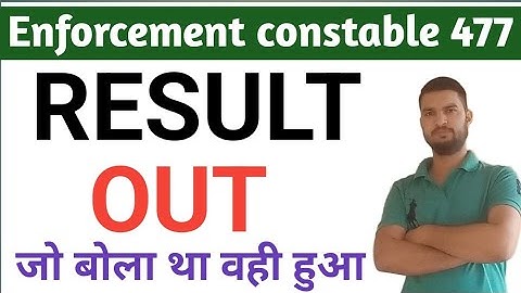 UPSSSC Enforcement constable RESULT OUT|cutoff बहुत कम|Result आ गया|Physical cutoff|Mains Result out