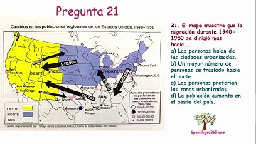 Examen de practica Estudios Sociales MAPAS - GED en español