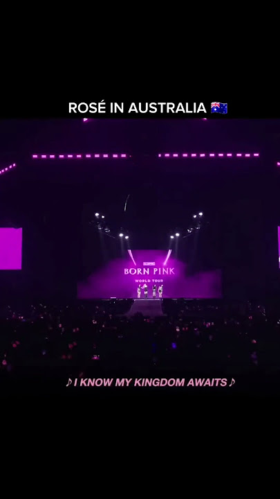 Rosé sings Coming Home in Melbourne 🇦🇺  #rosé #blackpink #shorts