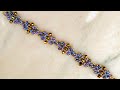 Purple SuperDuo Beaded Bracelet 💎 Beading Tutorial