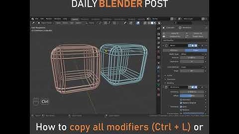 How to Copy Modifiers in Blender!