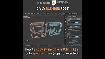 How to Copy Modifiers in Blender!