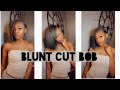✂️CHOP CHOP ✂️ Blunt Cut bob on Relaxed hair
