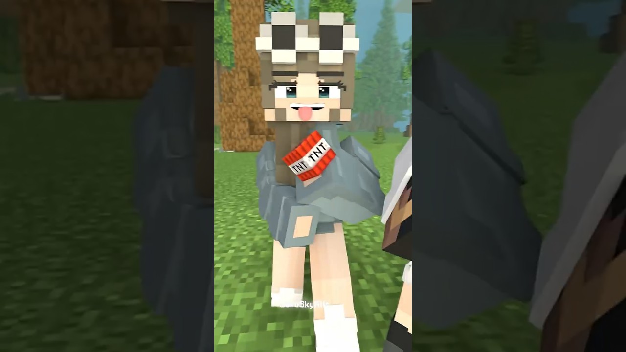 Instant Karma in Manhunt #minecraft #animation #99nightintheforest