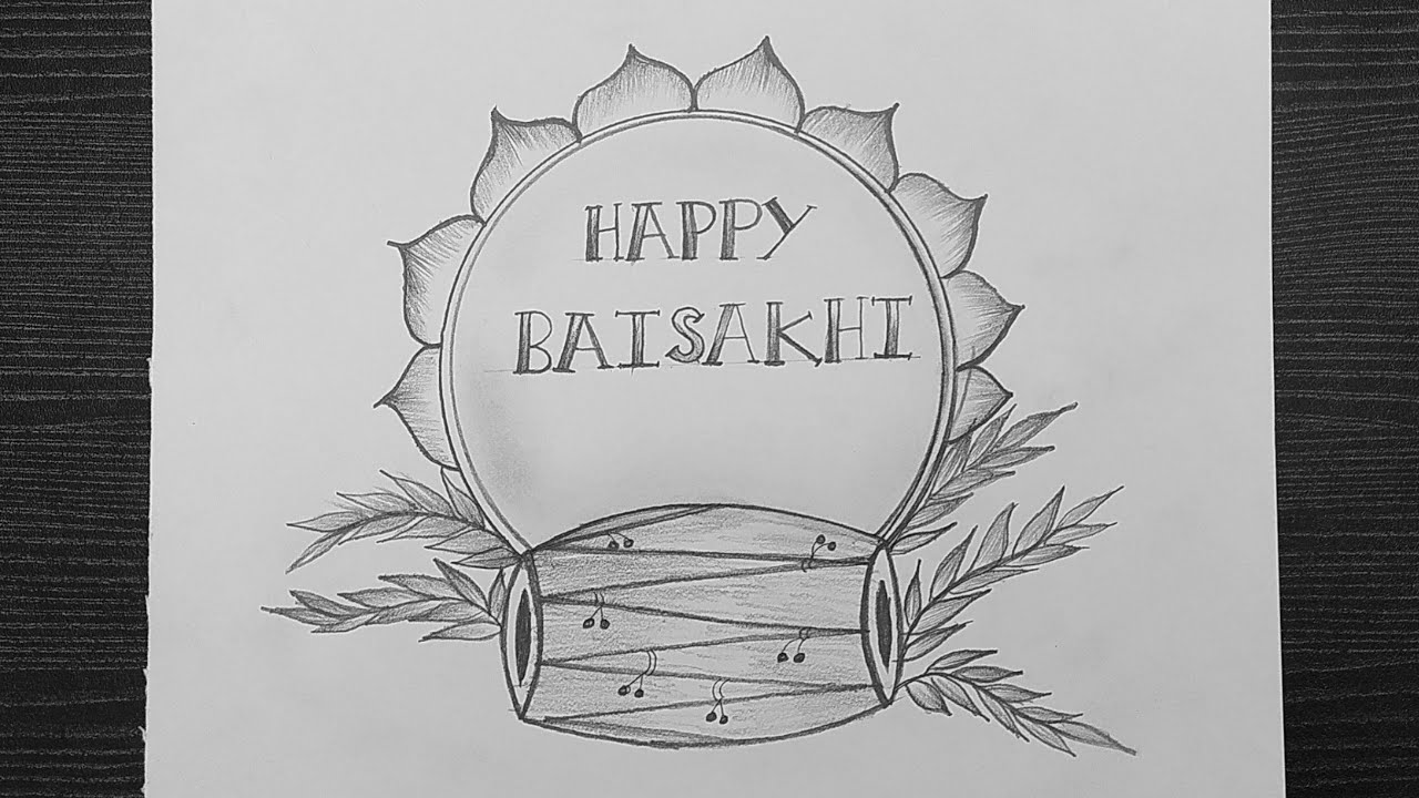Baisakhi Drawing For Kids // Happy Baisakhi Drawing // Baisakhi