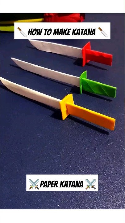How To Make A Katana Out Of Paper How to Make Katana from Paper 🗞️ Simple handmade Origami 🔪 #origami #