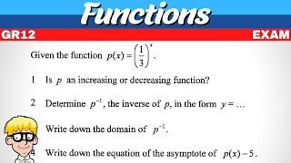 Functions Grade 12 Exam Questions