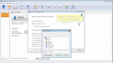 How to restore data with Backup4all