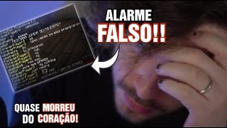 CELLBIT QUASE INFARTOU COM ESSE ALARME FALSO! QSMP MINECRAFT