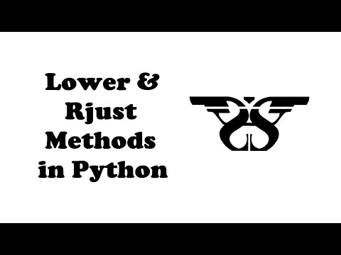 131. String Lower and Rjust Method in Python with Example Code || Python String Methods-13
