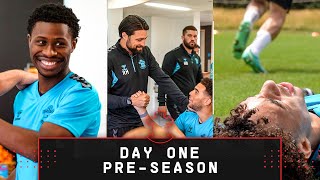 PRE-SEASON DAY ONE 🥵 | Meeting the manager, testing and more