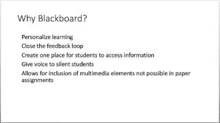 Getting Started With Blackboard