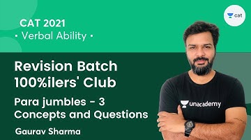 Para jumbles - 3 - Concepts and Questions l Revision Batch - 100%ilers