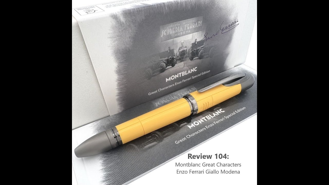 Review 104- Montblanc Great Characters Enzo Ferrari Giallo Modena    نقد و بررسی خودنویس مونت بلانک